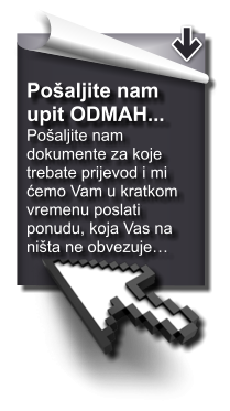 Pošaljite nam upit ODMAH 